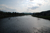 Dunajec z mostu w Sromowcach Niżnych